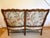 French Provincial Antique Settee Upholstered in Botanical Embroidery by Jane Shelton For Sale - Image 3 of 12