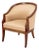 Biedermeier Upholstered Fruitwood Tub Chair For Sale