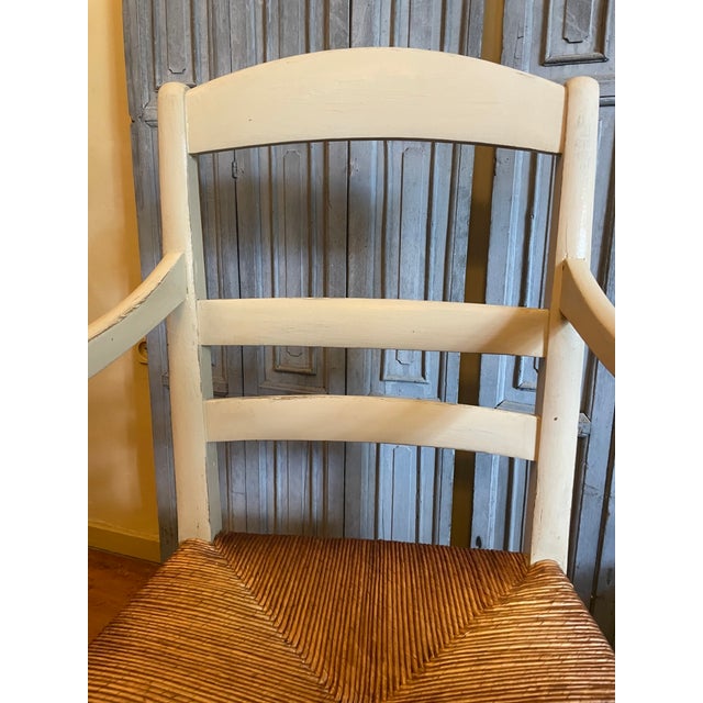 Cream French Farmhouse Chair in Wood For Sale - Image 8 of 16