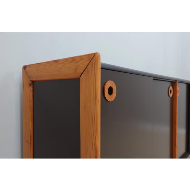 1970s Vintage Postmodern Laminate and Wood Sideboard, 1970s For Sale - Image 5 of 15