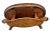 Oval Coffee Table Tiger Oak, Center Drawer, Shelf, Empire Style, Made by Heirloom Enterprises Inc. For Sale - Image 12 of 12