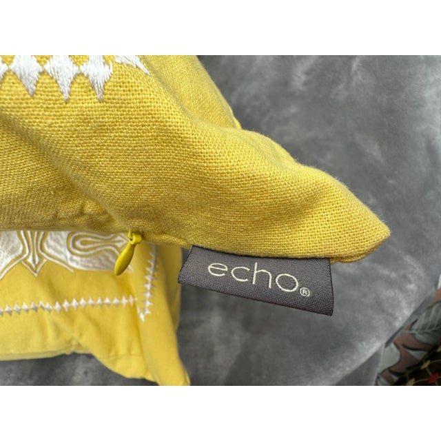 Textile Large Echo Pillows - a Pair. For Sale - Image 7 of 8