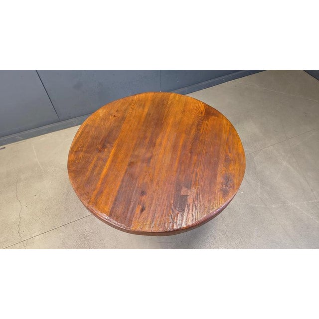 Very sturdy dining table by Belgian Furniture Company 'Depuydt Kunstmeubelen'. Cool rustic/brutalist design, great for...