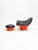Set of Rodica Lounge Chair and Ottoman by Mario Brunu for Comfort, Italy, 1960s For Sale - Image 6 of 10