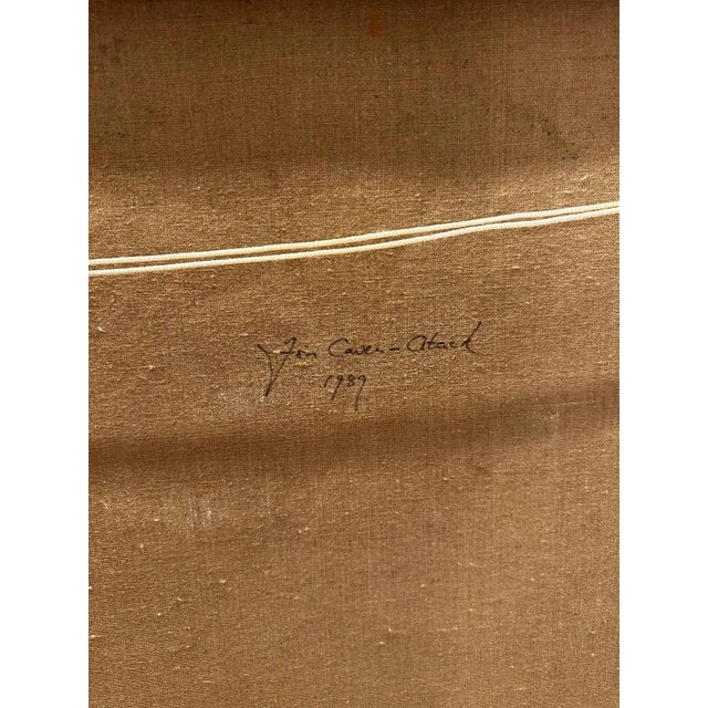 Jon Atac, Expression 2, 1989, Large Oil on Canvas For Sale - Image 10 of 14