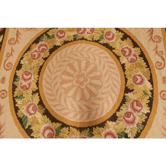 Modern Bessarabian floral design handmade wool rug by Doris Leslie Blau. Size: 12.3" × 20.1" (373 × 612 cm) This awe-...