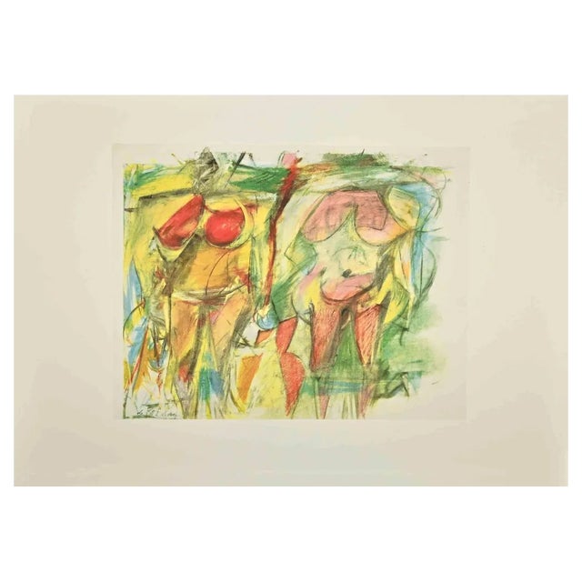 After Willem De Kooning, Two Women's Torsos, Offset and Lithograph, 1985 For Sale
