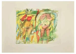 After Willem De Kooning, Two Women's Torsos, Offset and Lithograph, 1985