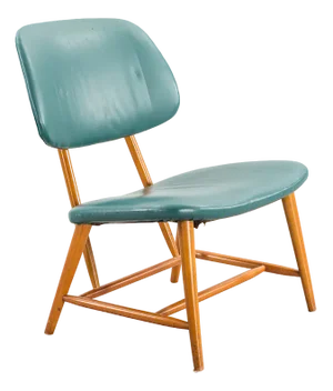 Swedish Teve Chair in Leather and Wood by Alf Svensson for Ljungs, 1960s