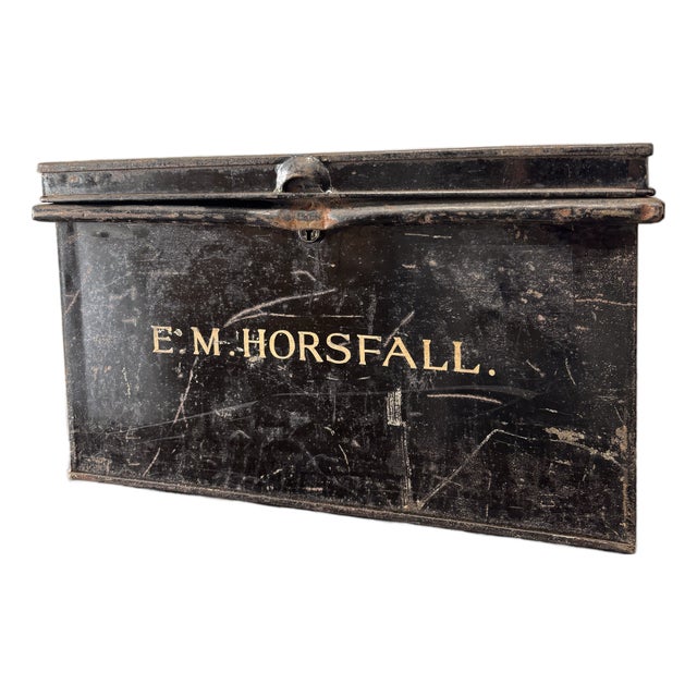 Antique English Deed Box For Sale
