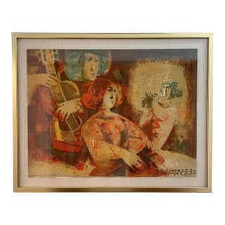 Alvar Sunol Lithograph, Newly Framed For Sale