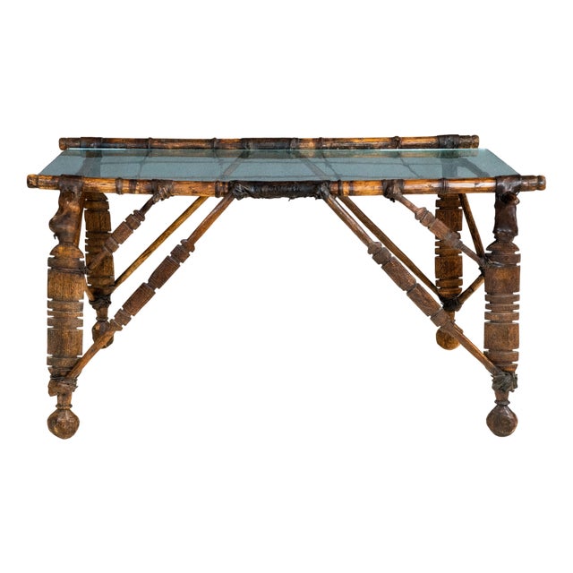 Mid-20th Century African Wood Table For Sale
