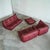 Ligne Roset Togo Modular Sofa in Oxblood Red Leather attributed to Michel Ducaroy for Ligne Roset, 2000s, Set of 4 For Sale - Image 4 of 18