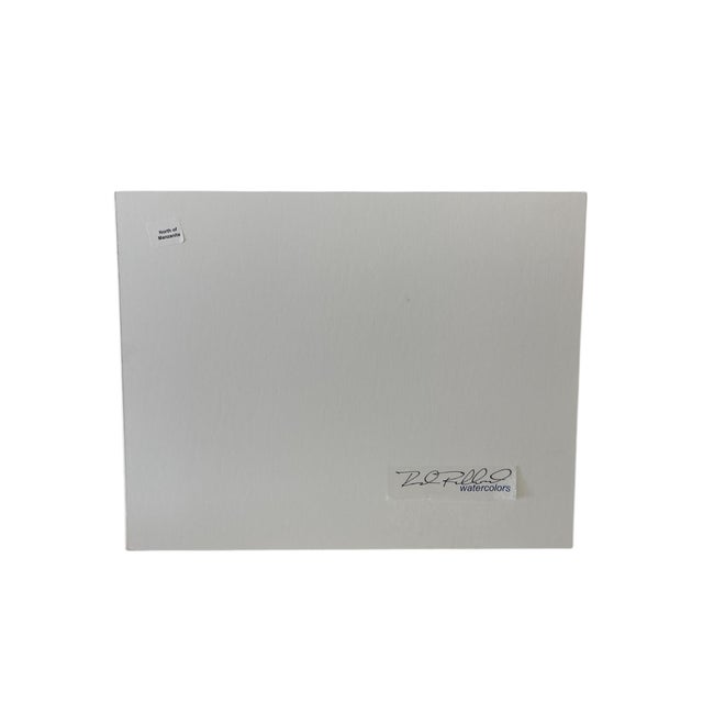 1970s Watercolor Print Coastal Landscape "North of Manzanita" -Signed For Sale - Image 5 of 10