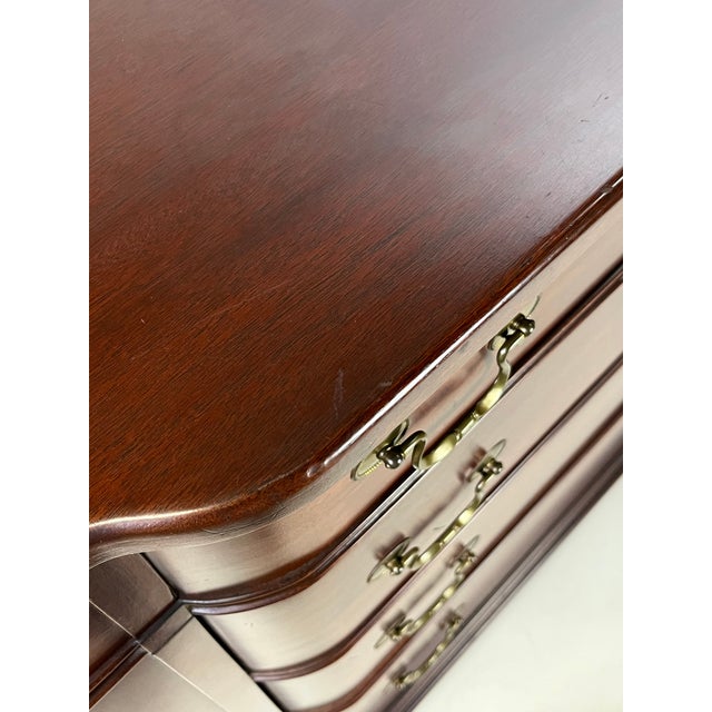Vintage Georgetown Galleries Attributed Mahogany Bowfront Buffet For Sale - Image 15 of 18