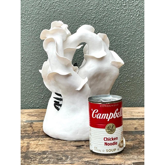 Vintage Abstract Floral Studio Pottery Vase For Sale - Image 18 of 18