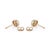 14k Gold Everyday Oval Natural Emerald Diamond Halo Stud Earrings- A Pair For Sale - Image 9 of 16