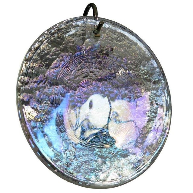 Glass Murano Glass Discs Chandelier, 1990 For Sale - Image 7 of 15