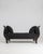French 19th Century France Deep Ebony Black Carved Daybed With Upholstered Bolsters For Sale - Image 3 of 11