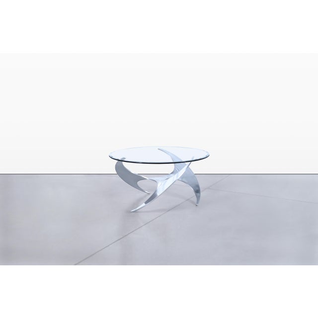 Mid-Century Aluminum Coffee Table by Knut Hesterberg for Ronald Schmitt For Sale - Image 10 of 13