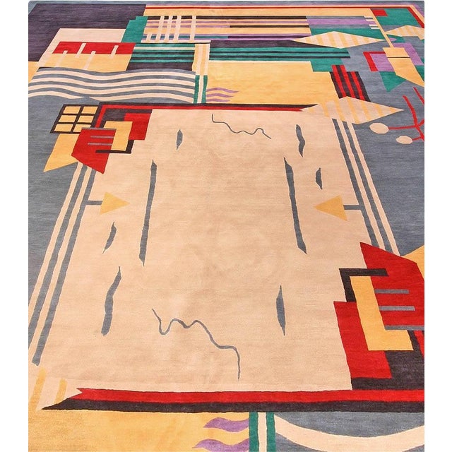 Modern Modern Art Deco Tibetan Wool Rug – A Bold Geometry by Doris Leslie Blau For Sale - Image 3 of 6