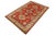 Shabby Chic Tribal Super Kazak Red/Tan Wool Rug - 4'1'' X 6'3'' For Sale - Image 3 of 10