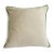 Fun vibrant grass green linen 22" square pillow with plush down insert. Green piping and back is a neutral oatmeal beige....