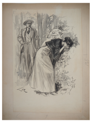 Alméry Lobel-Riche, Consolation, 1920s, Original Drawing