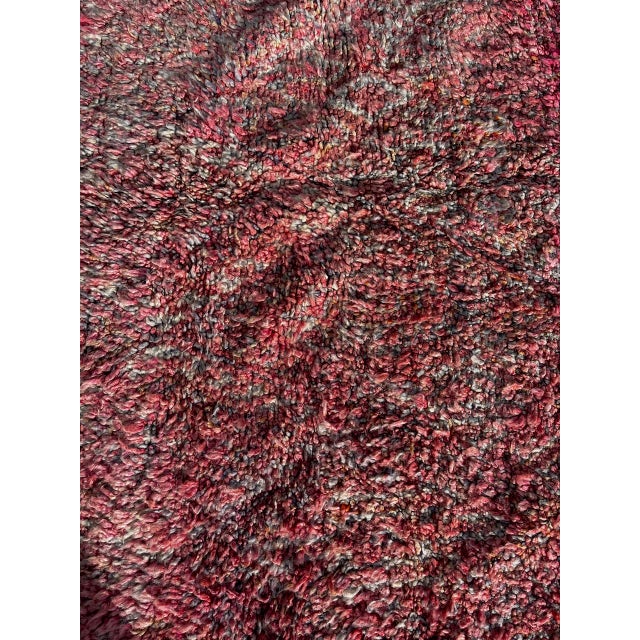 Boho Chic Boho Chic Moroccan Boujad Vintage Wool Rug For Sale - Image 3 of 9