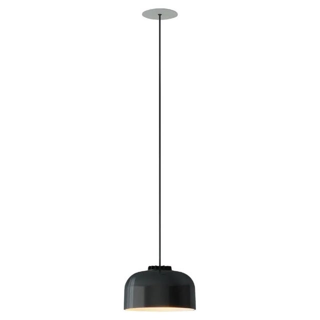 Large Black Headhat Bowl Pendant Lamp by Santa & Cole For Sale - Image 11 of 11