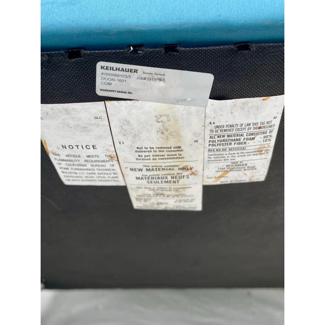 Blue Keilhauer 1601 Doon Lounge Chair Mid-Century Style For Sale - Image 8 of 11