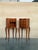 Pair of French Walnut Narrow Bedside Tables With Three Drawers For Sale - Image 14 of 17