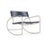 Brown Jordan Walter Lamb Rocking Chair, Dove frame with Marine fabric For Sale - Image 13 of 13