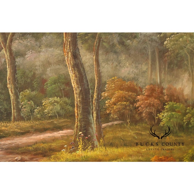 W. Hampton Landscape Painting, Lakeshore For Sale - Image 9 of 18