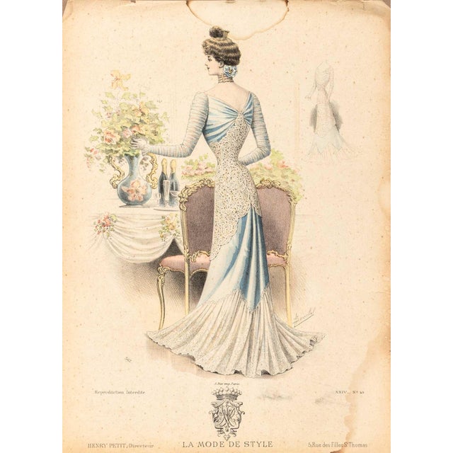 Collection of French Fashion Plates, 14 For Sale - Image 16 of 17