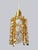 Elegant petite gilt brass chandelier with faceted swarovski crystals. Manufactured by palwa, germany in the 1960s....