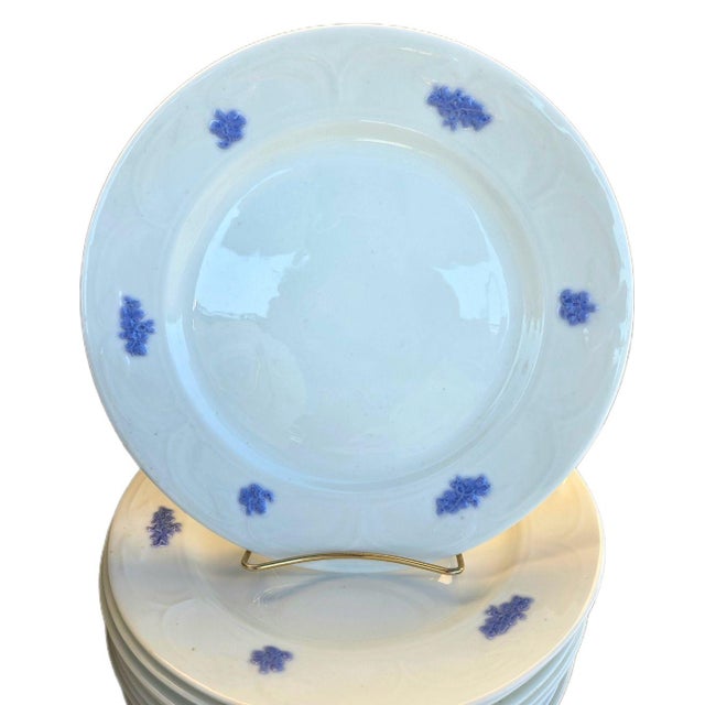 Antique Adderley England “Chelsea Blue” 75-Piece Bone China Set, 1930s • Raised For Sale - Image 14 of 18