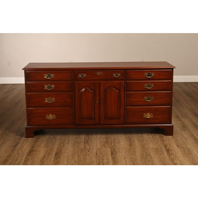 Henkel Harris Virginia Galleries Cherry 9 Drawer Dresser For Sale - Image 17 of 18