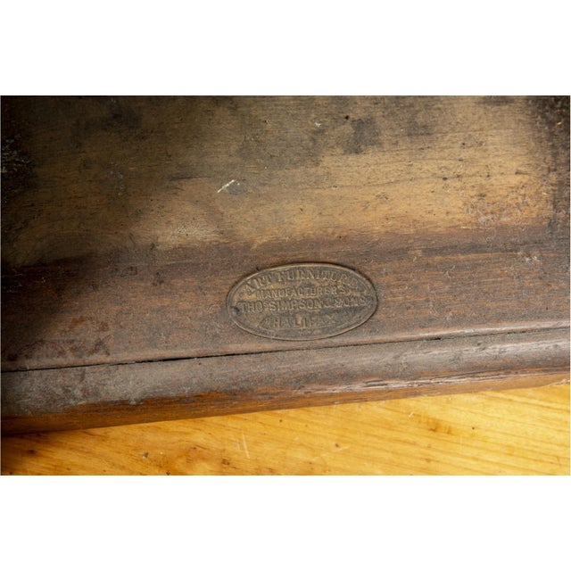 Wood 19th Century English Victorian Inlaid Walnut Coal Scuttle With Brass Handle For Sale - Image 7 of 8