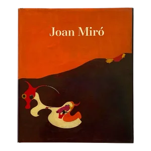 " Joan Miro : A Retrospective " Vintage 1987 First Edition Modernist Lithograph Print Hardcover Exhibition Art Book