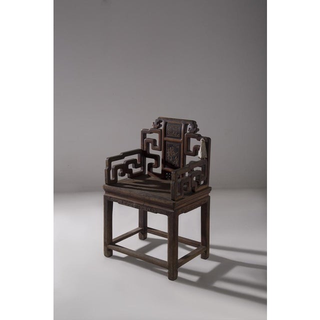 Chinese Qing Rose Chair, 1860s For Sale - Image 11 of 11
