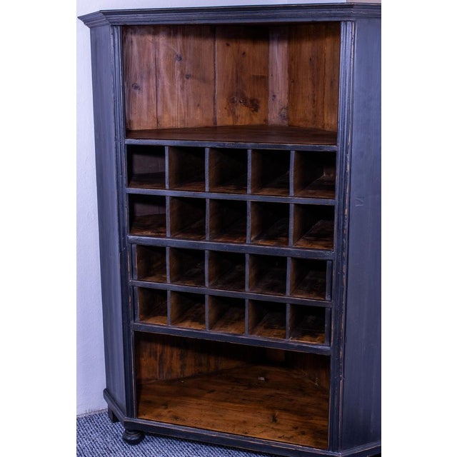 Pine Corner Cabinet Wine Rack For Sale - Image 4 of 9
