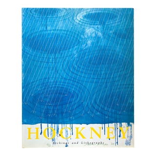 David Hockney " Etchings and Lithographs " Vintage 1988 1st Edition Lithograph Print Pop Art Book For Sale