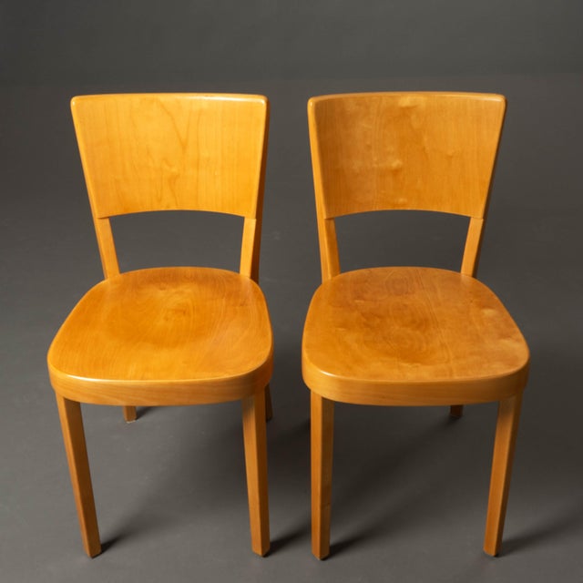 Chairs with Matching Table by Max Ernst Hafeli for Horgen-Glarus, 1920s, Set of 5 For Sale - Image 15 of 18