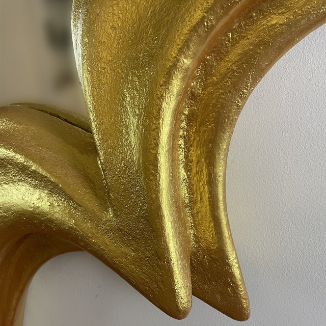 Mirror No. 3 - Sculptural Wall Object, Gold For Sale In Cleveland - Image 6 of 12