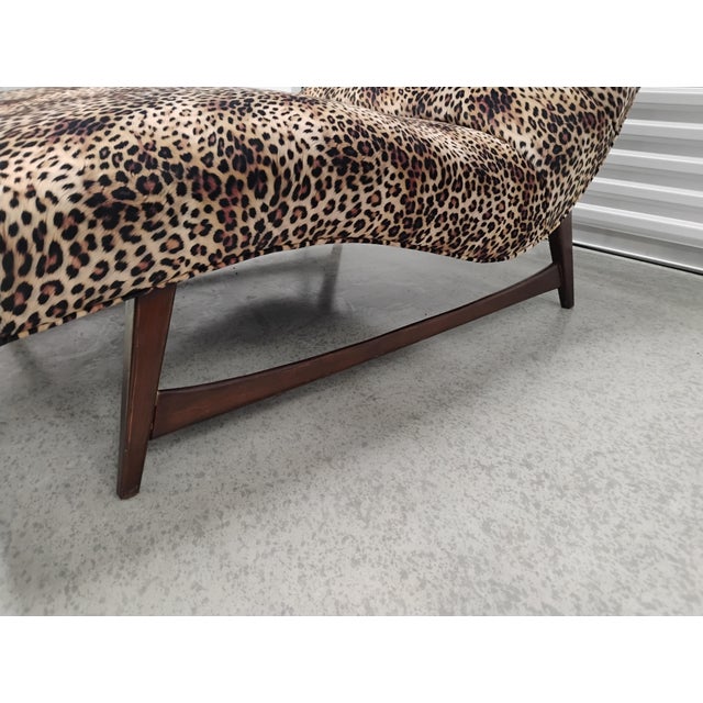 Wood 1960s Adrian Pearsall Style Mid Century Modern Chaise Lounger For Sale - Image 7 of 12
