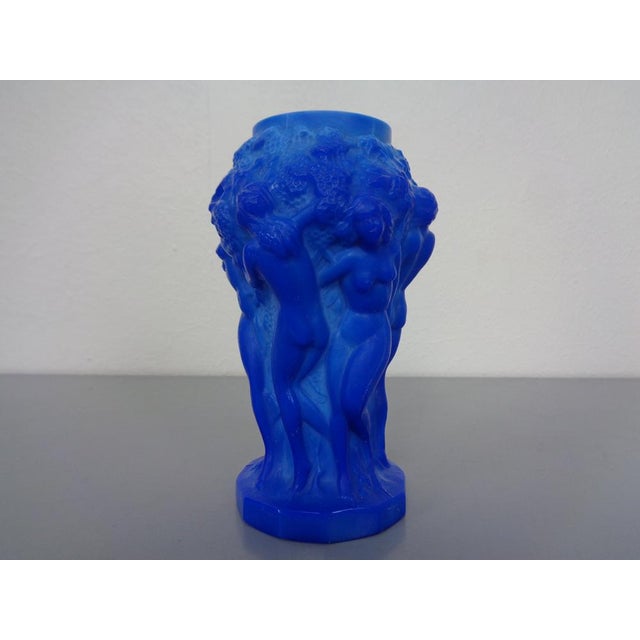 Gemstone Malachite Glass Vases by Alexander Pfohl for Curt Schlevogt, 1970s, Set of 2 For Sale - Image 7 of 18