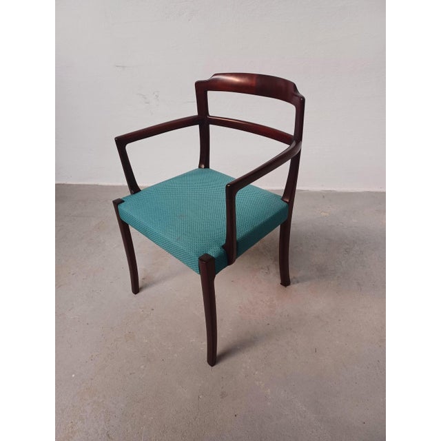 Ole Wanscher Set of Danish Mahogany Armchairs by Ole Wanscher for A.J. Iversen, Customizable Reupholstery, 1960s For Sale - Image 4 of 14