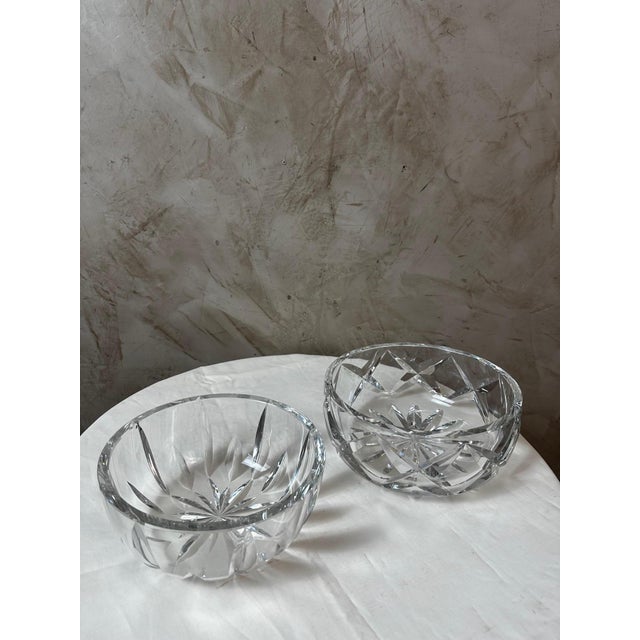 Vintage Crystal Nesting Cups from Saint Louis, 1980s, Set of 2 For Sale - Image 3 of 12