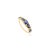 Victorian Revival Blue Sapphire 14k Gold Band Size 6.5 For Sale - Image 4 of 14